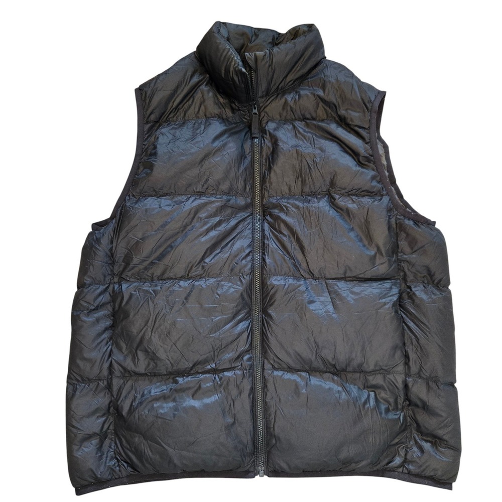 Uniqlo Ultra Light Down Vest Mens S Black Puffer Quilted Full Zip Outdoors hike